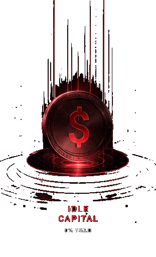 Diagram illustrating The Problem With Idle Digital Dollars